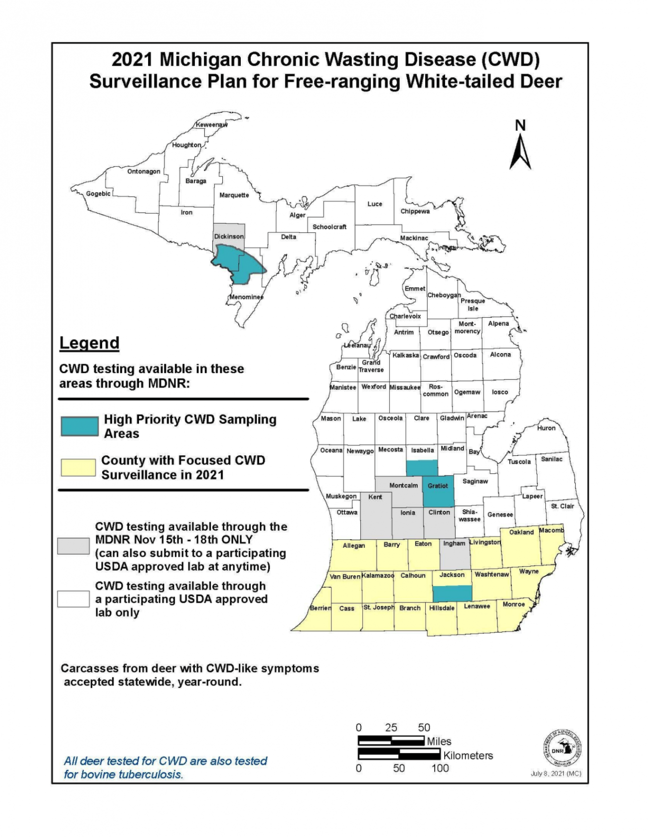 Michigan Shifts Approach To Monitor Spread Of Deadly Deer Disease ...